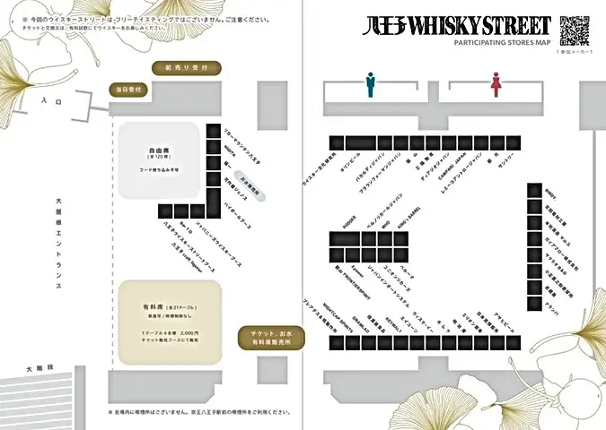 八王子ウイスキーストリート2024_会場案内図