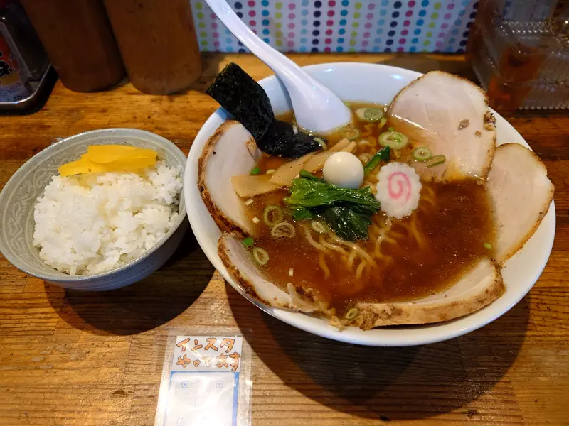 夢民_やきとり_ランチタイム_ラーメン