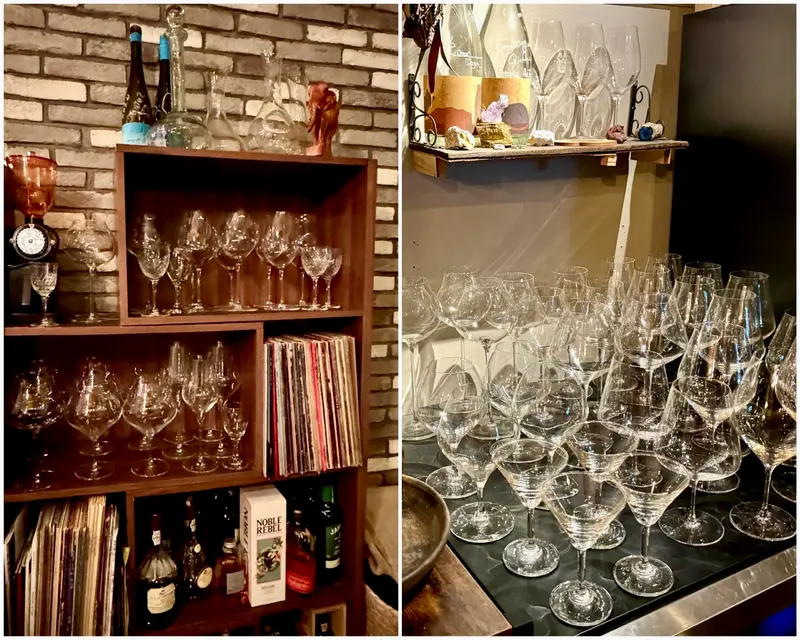 grege 店内装飾 ワイングラス