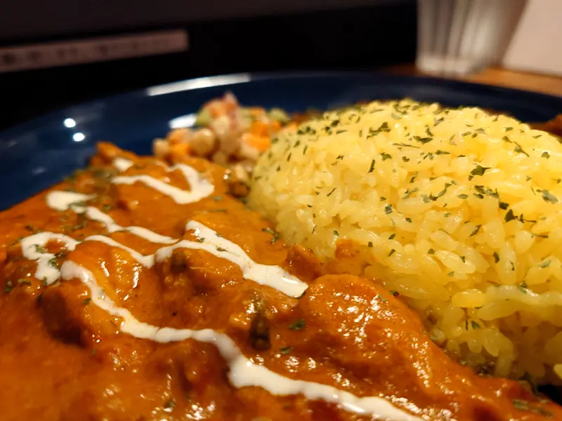 CURRY LOUNGE ハーフ&ハーフ_あいがけカレー_バターチキンカレー_ナッツキーマカレー