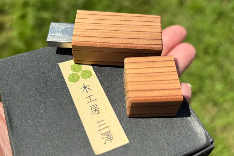 元八マルシェ2025レポ_木製USBメモリ