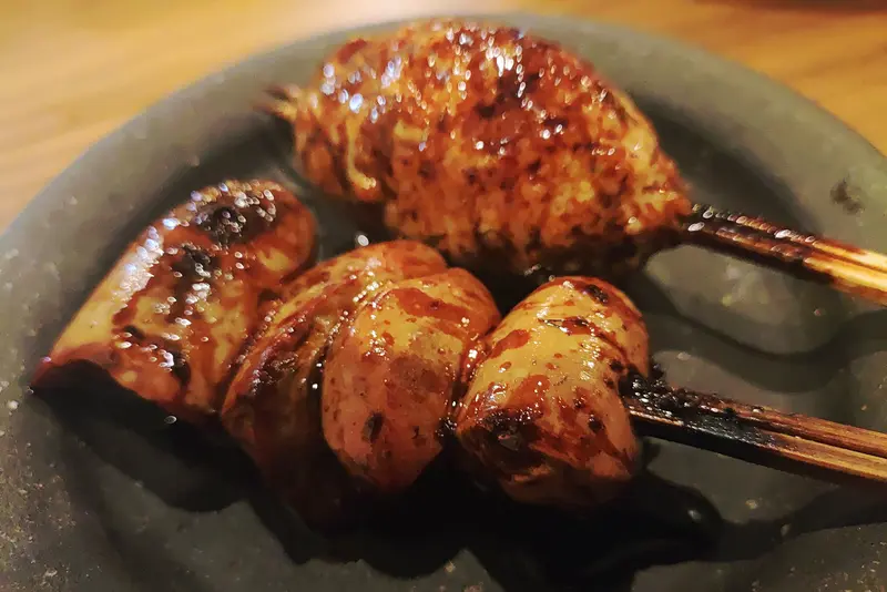 アマヤドリ_焼鳥(つくね、レバー)