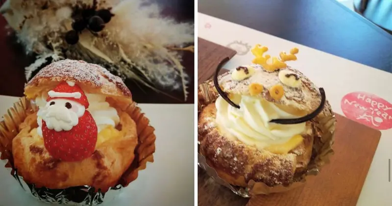 ハチウェルラボカフェ_シュークリーム