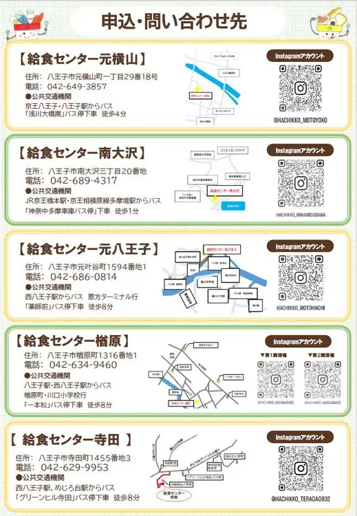 夏休み元気応援ランチ_申込と問い合わせ先