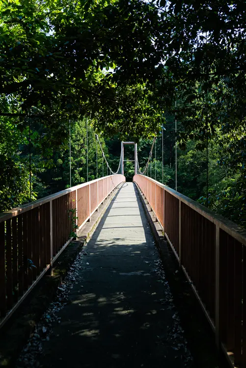 高尾山_奥高尾_東海自然歩道弁天橋渡る