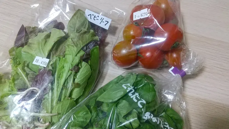 八王子スカイホテル_八王子野菜_バジル_トマト_ベビーリーフ