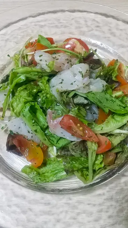 八王子スカイホテル_八王子野菜を使った真鯛のカルパッチョ_バジルソース和え