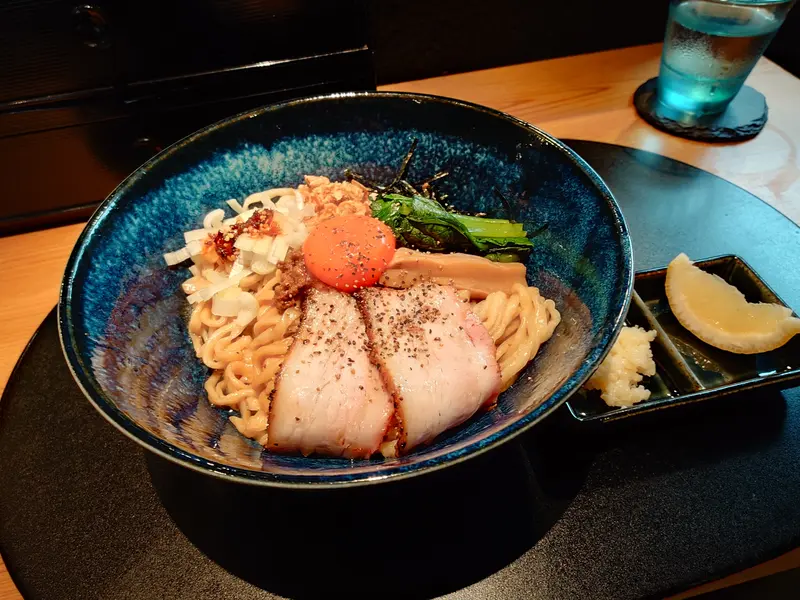 鴨中華そば楓_鴨脂の炭焼豚バラまぜそば