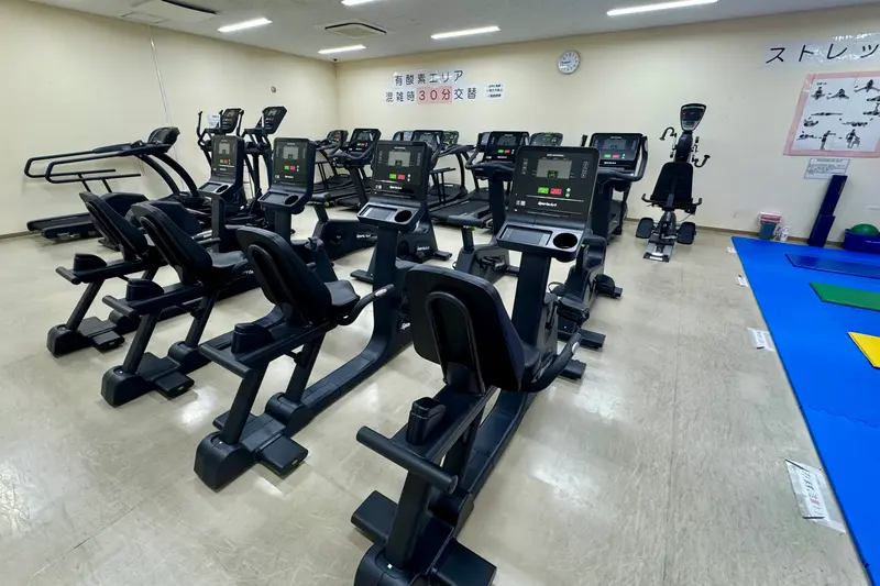 富士森体育館トレーニング室　有酸素エリア