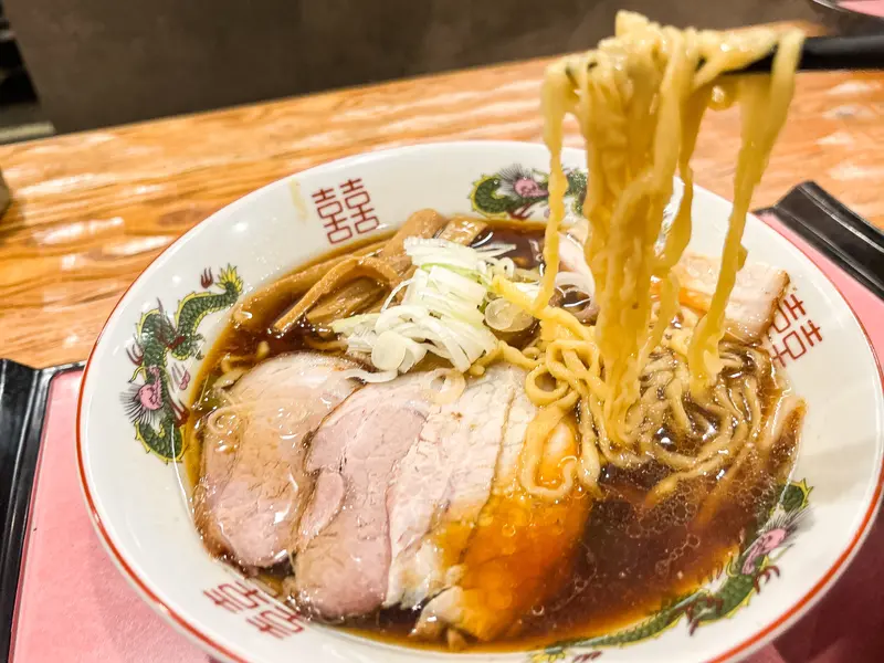 麺リフトの様子