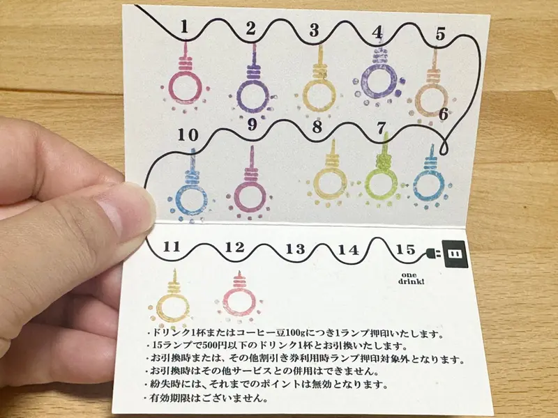 LAMP COFFEE　ポイントカード
