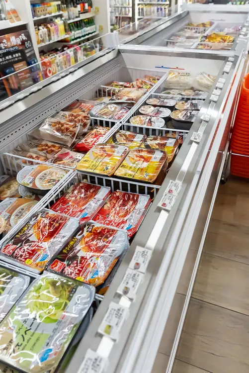 拡張された冷凍食品コーナー