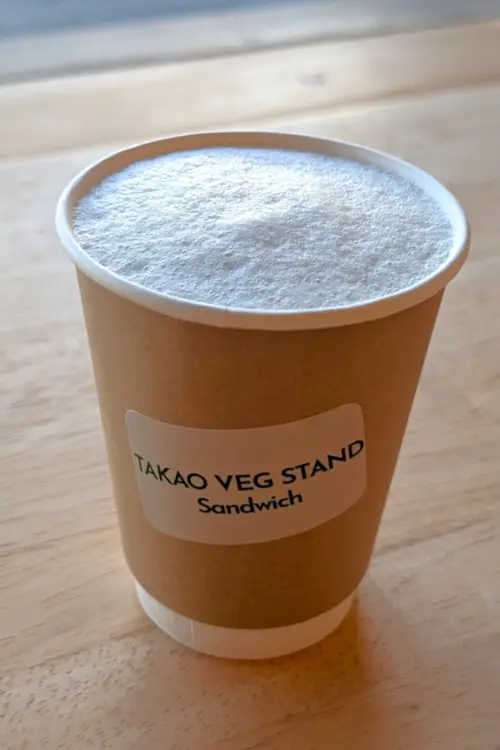 TAKAO VEG STAND_オーツミルクラテ