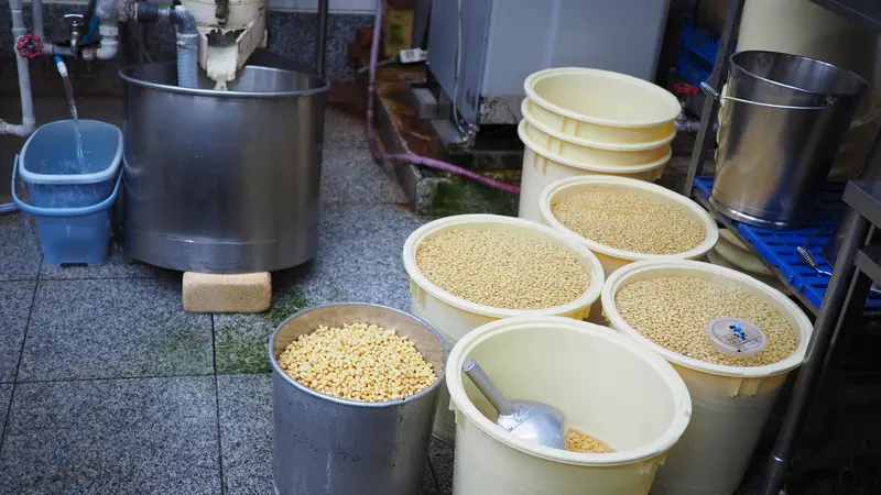大豆の浸漬