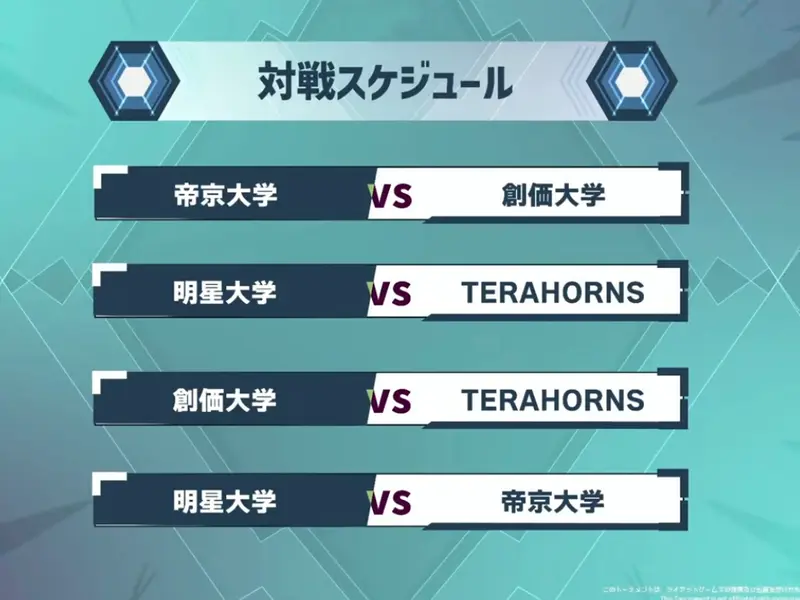 八王子eスポーツフェスタ_対戦表