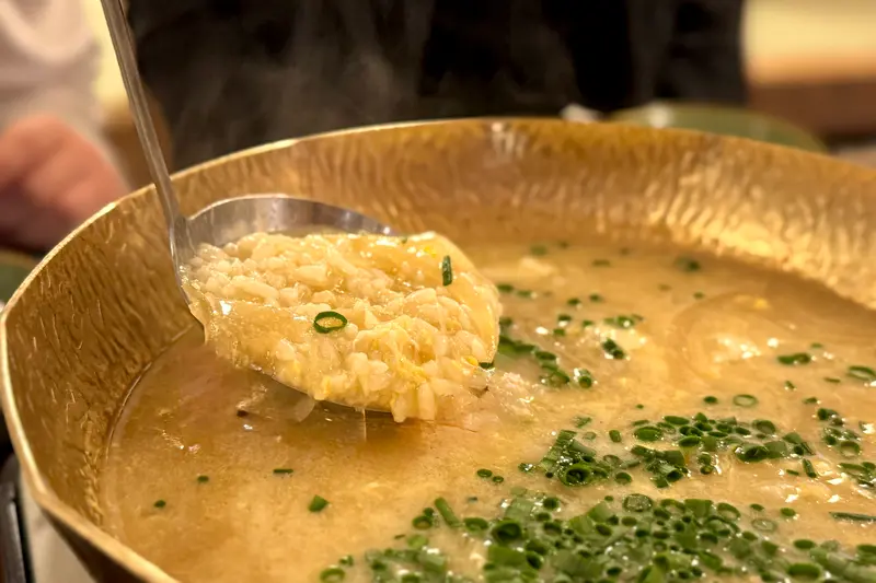 「白銀」鯖の旨味で味わう星空舞雑炊
