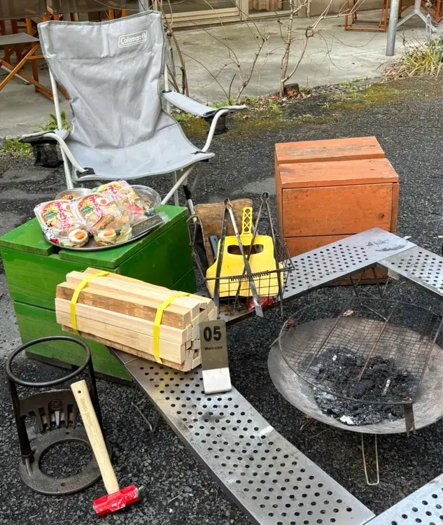 タキビメン　準備完了