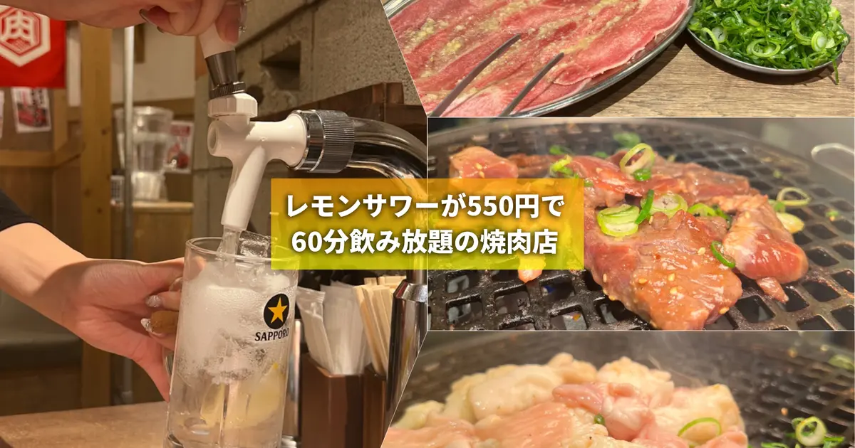 蛇口からレモンサワーが飲み放題！？『焼肉ホルモン たけ田』 | 八王子