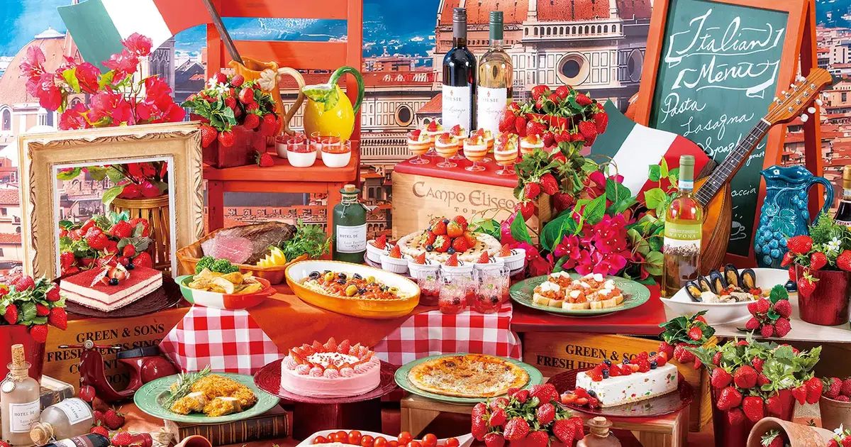 イタリアTAITO ディナーセット　お値下げしました！ イタリア料理とストロベリースイーツが織りなす贅沢ブッフェ！【1/10