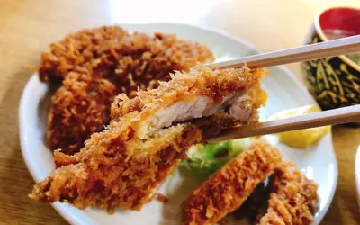 食事は無口で?! ボリューム満点とんかつ『ほし野』 無言で食らおう1人飯!!