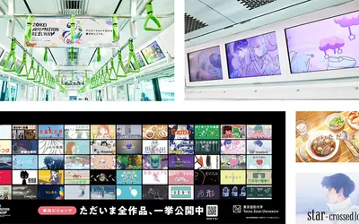 山手線が再び“走るアートミュージアム”に！『めぐる。』をテーマに東京造形大学が『ZOKEI ANIMATION REEL WAY』を開催