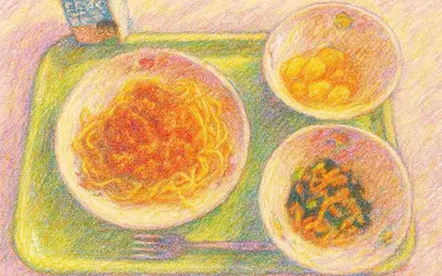 親子で味わう青春の味！夏限定・300円の給食ランチ