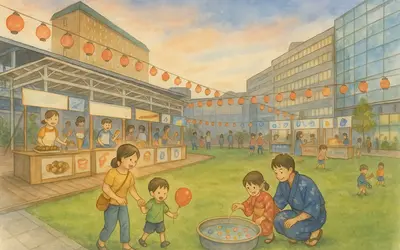 夜店がない金曜日も安心！八王子まつりは駅近『ちびっこ縁日』で親子時間