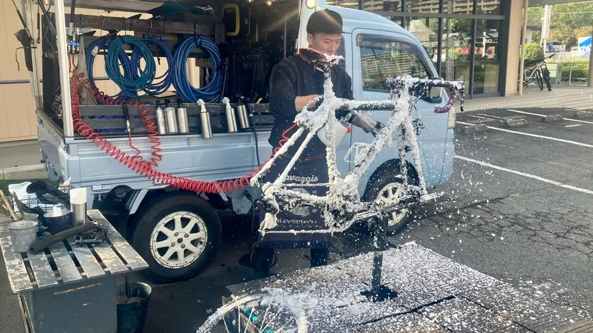 南大沢『THE BASE』の自転車洗車イベント・ラバッジョで命が救われた件