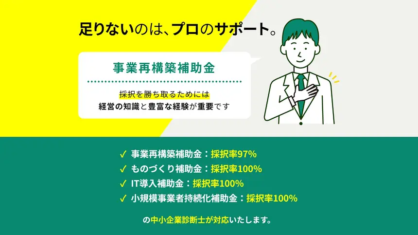 事業再構築補助金第12回公募スタート『中小企業経営支援事務所』3,000万円以上採択事例も多数の中小企業診断士がサポート！