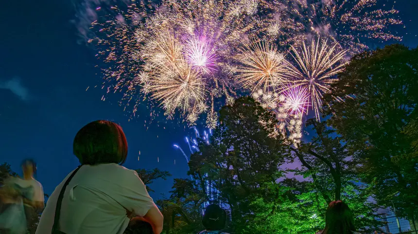 ジャーニーライターが球場内で鑑賞!『八王子花火大会2025』