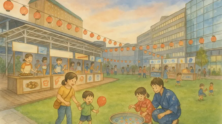夜店がない金曜日も安心!八王子まつりは駅近『ちびっこ縁日』で親子時間
