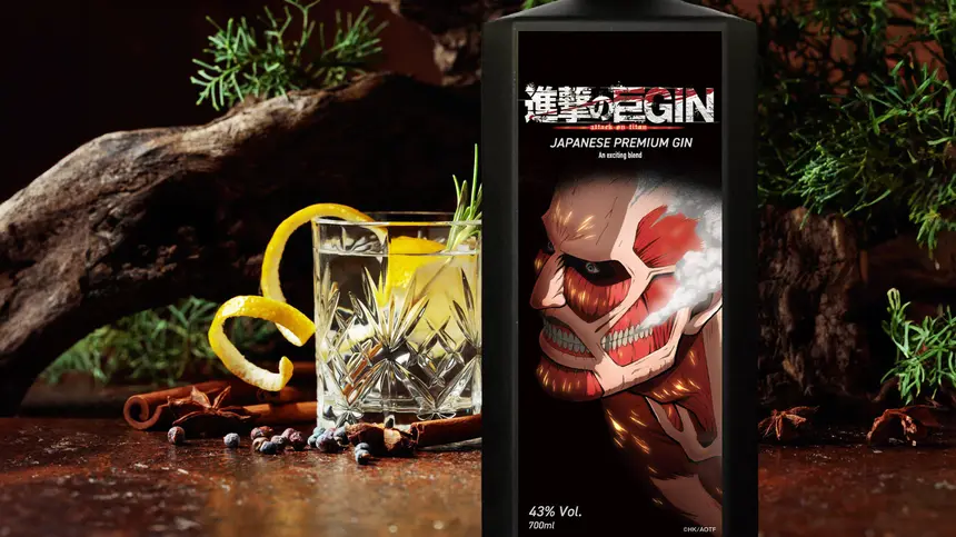 お前の舌も、自由だ。心を解放する衝撃のクラフトジン『進撃の巨GIN』7/1発売!