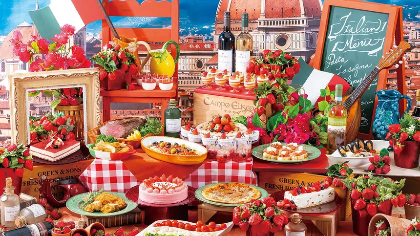 イタリア料理とストロベリースイーツが織りなす贅沢ブッフェ！【1/10～開催】