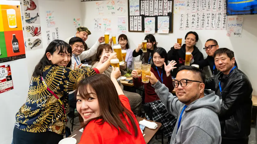 『角打ち 九十九』でライター懇親会！ボリューム満点の宴会コースが最高すぎた