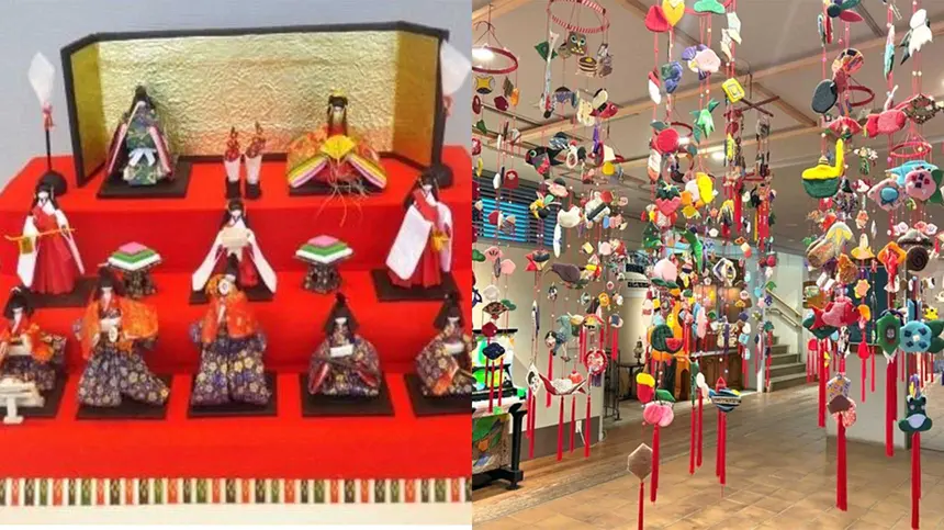 里山に春の彩り。夕やけ小やけふれあいの里で「夕やけおひなまつり」開催