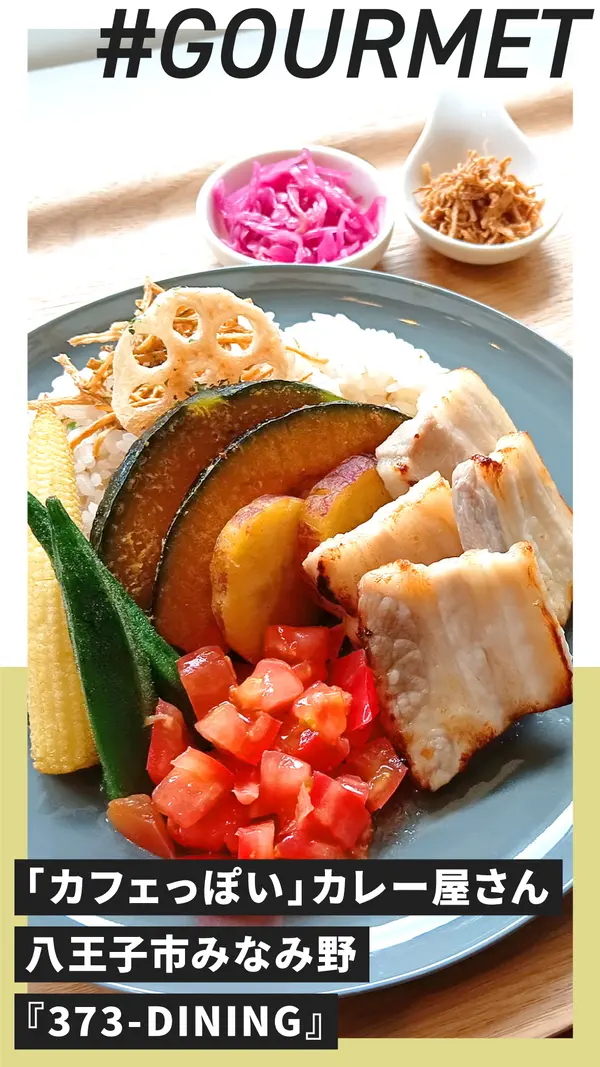 「カフェっぽい」カレー屋さん 八王子市みなみ野『373-DINING』